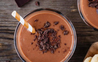 chocolate eye opener with Noosh Chocolate Almond Butter and Protein Powder